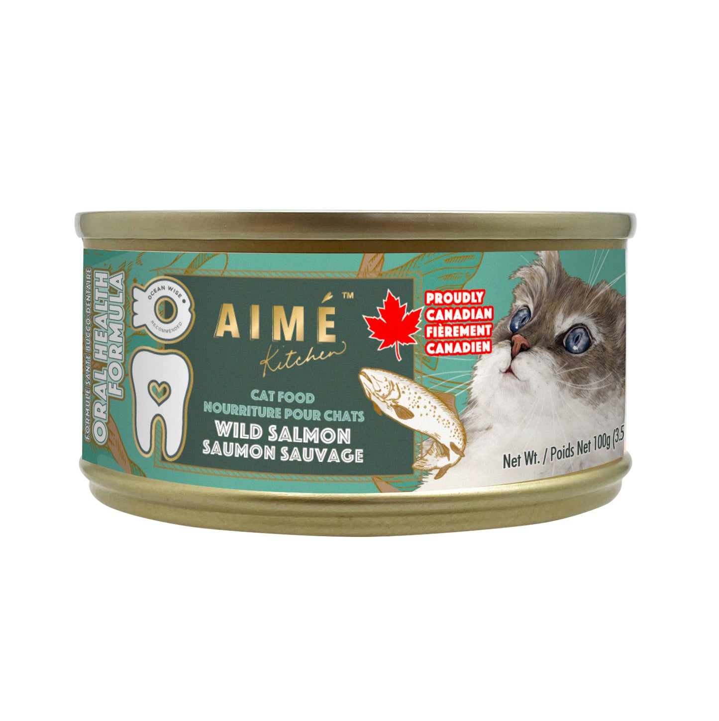 Aimé Kitchen愛美廚房 口腔強健配方貓肉醬主食罐系列100g