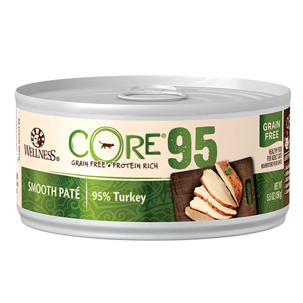 Wellness寵物健康 CORE 95%高蛋白無穀物肉醬貓主食罐5.5oz