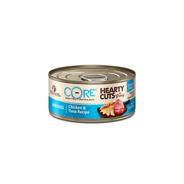 Wellness寵物健康 CORE Hearty Cuts in Gravy高蛋白無穀物厚切真肉貓主食罐5.5oz