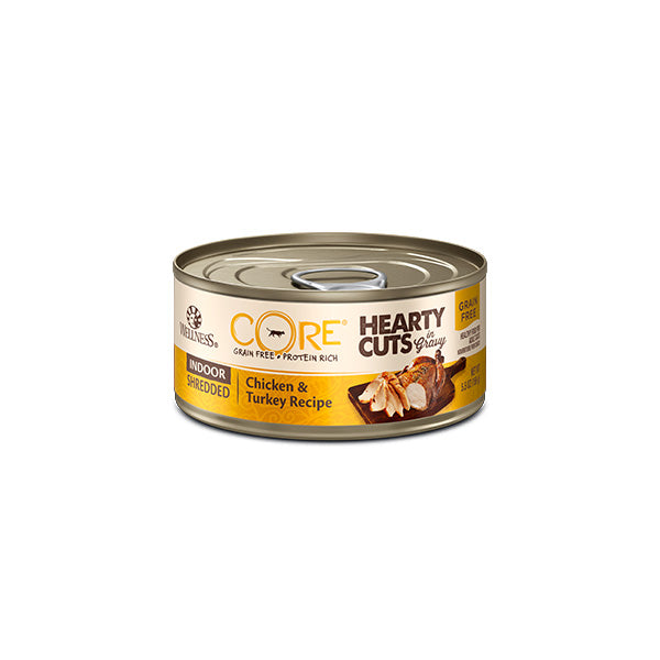 Wellness寵物健康 CORE Hearty Cuts in Gravy高蛋白無穀物厚切真肉貓主食罐5.5oz