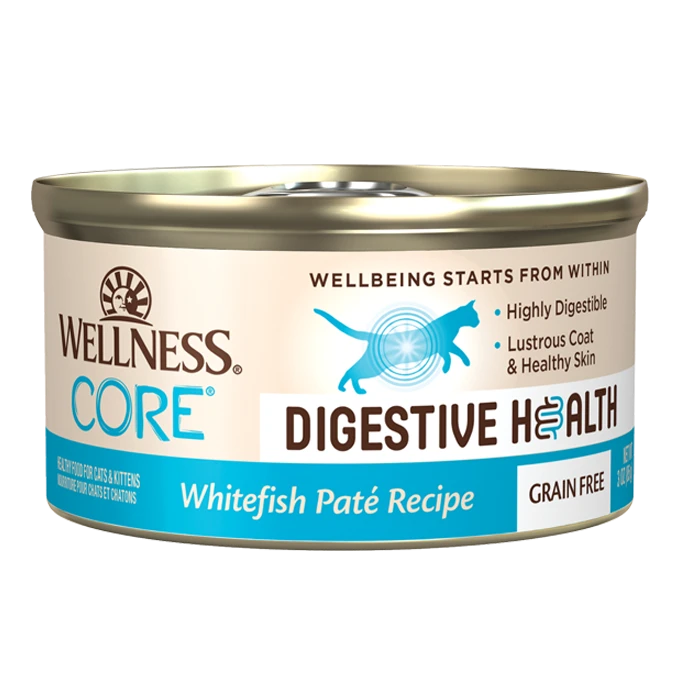 Wellness寵物健康 CORE Digestive Health高蛋白消化易無穀物貓肉醬主食罐系列3oz