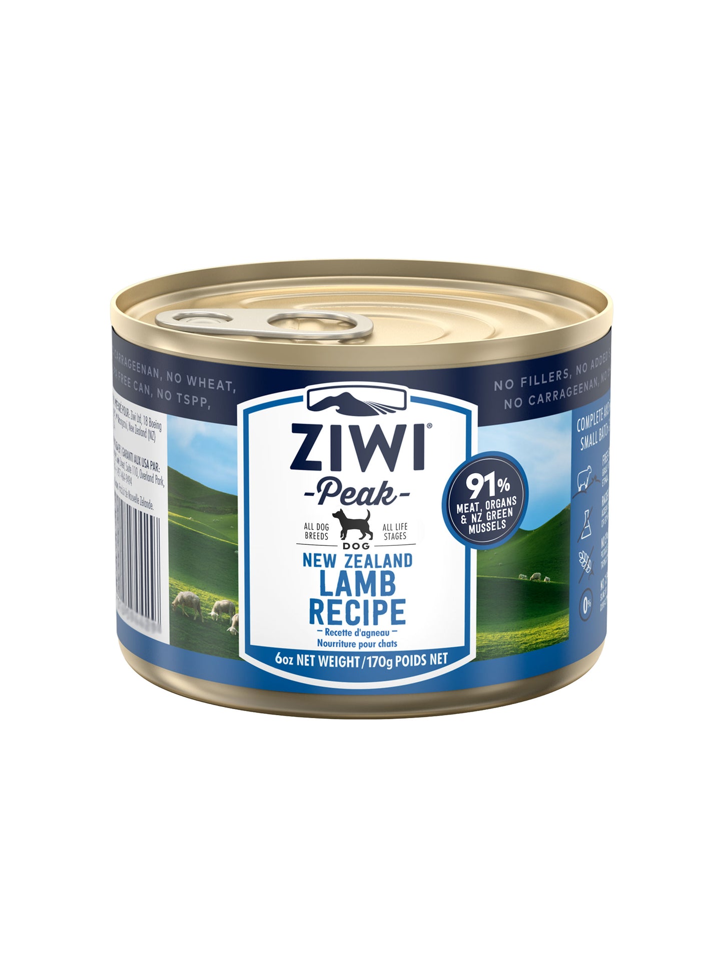 ZiwiPeak顛峰 鮮肉狗罐頭系列 170g&390g