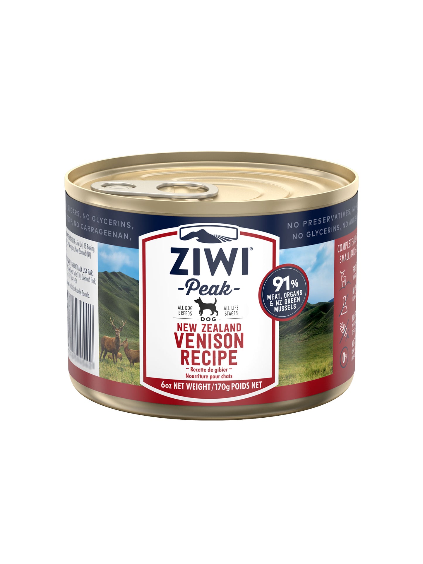 ZiwiPeak顛峰 鮮肉狗罐頭系列 170g&390g