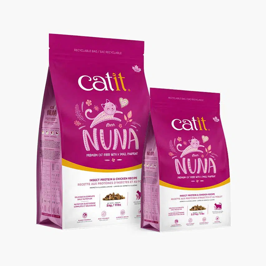 Catit Nuna 低致敏無麩質昆蟲蛋白貓乾糧系列