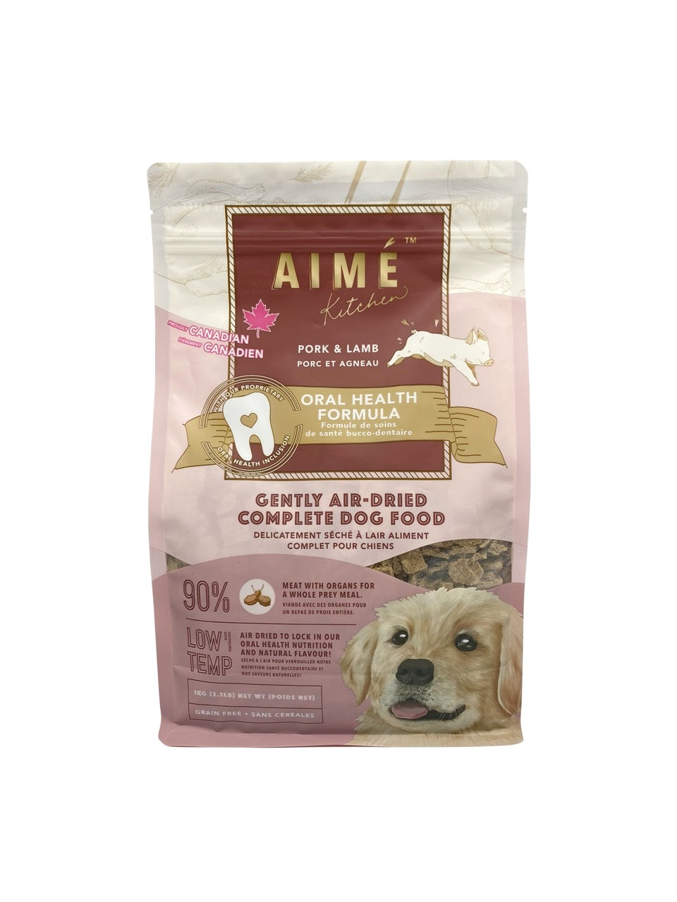 Aimé Kitchen愛美廚房 口腔強健配方狗風乾鮮肉主食糧系列1kg