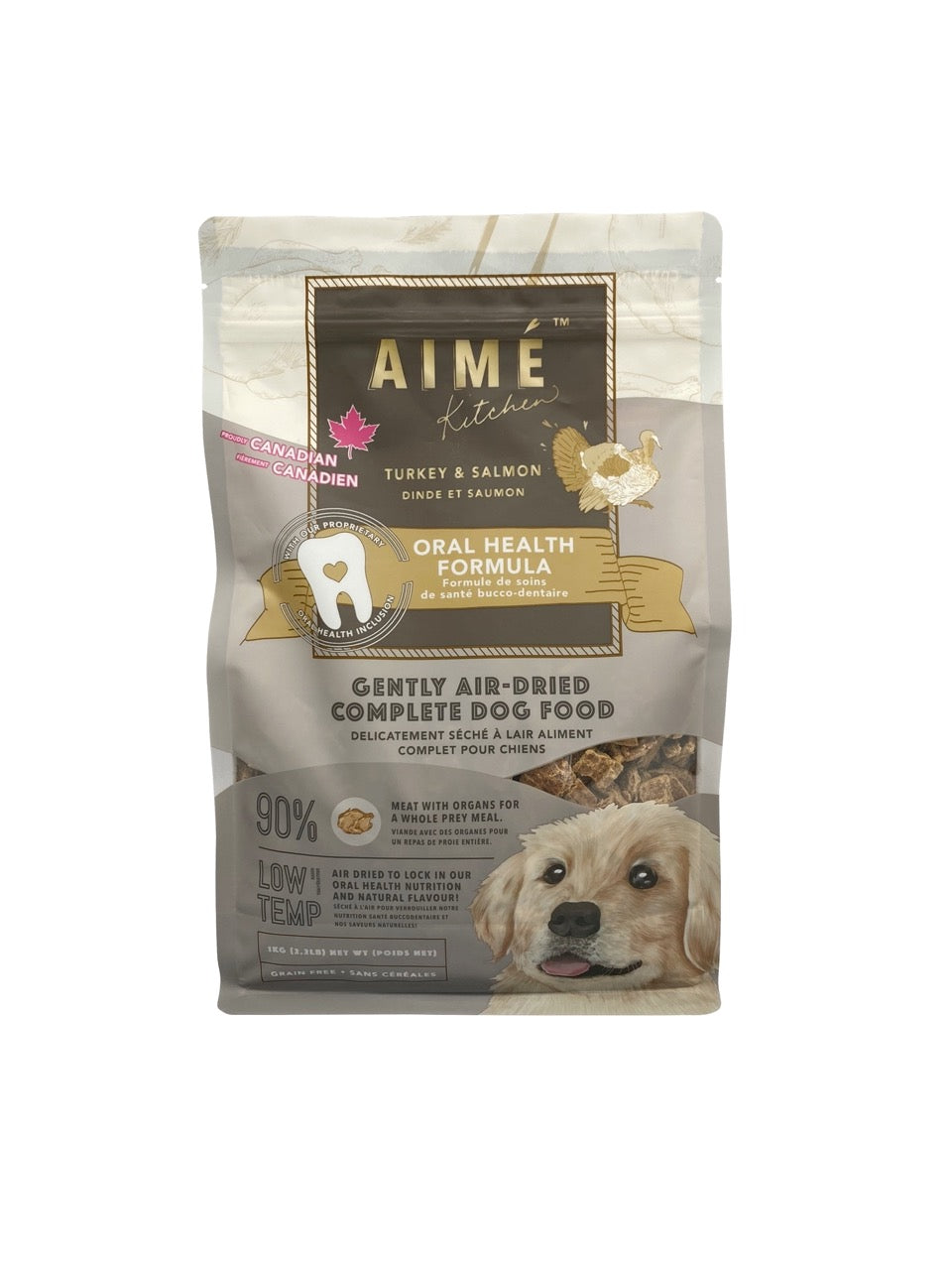 Aimé Kitchen愛美廚房 口腔強健配方狗風乾鮮肉主食糧系列1kg