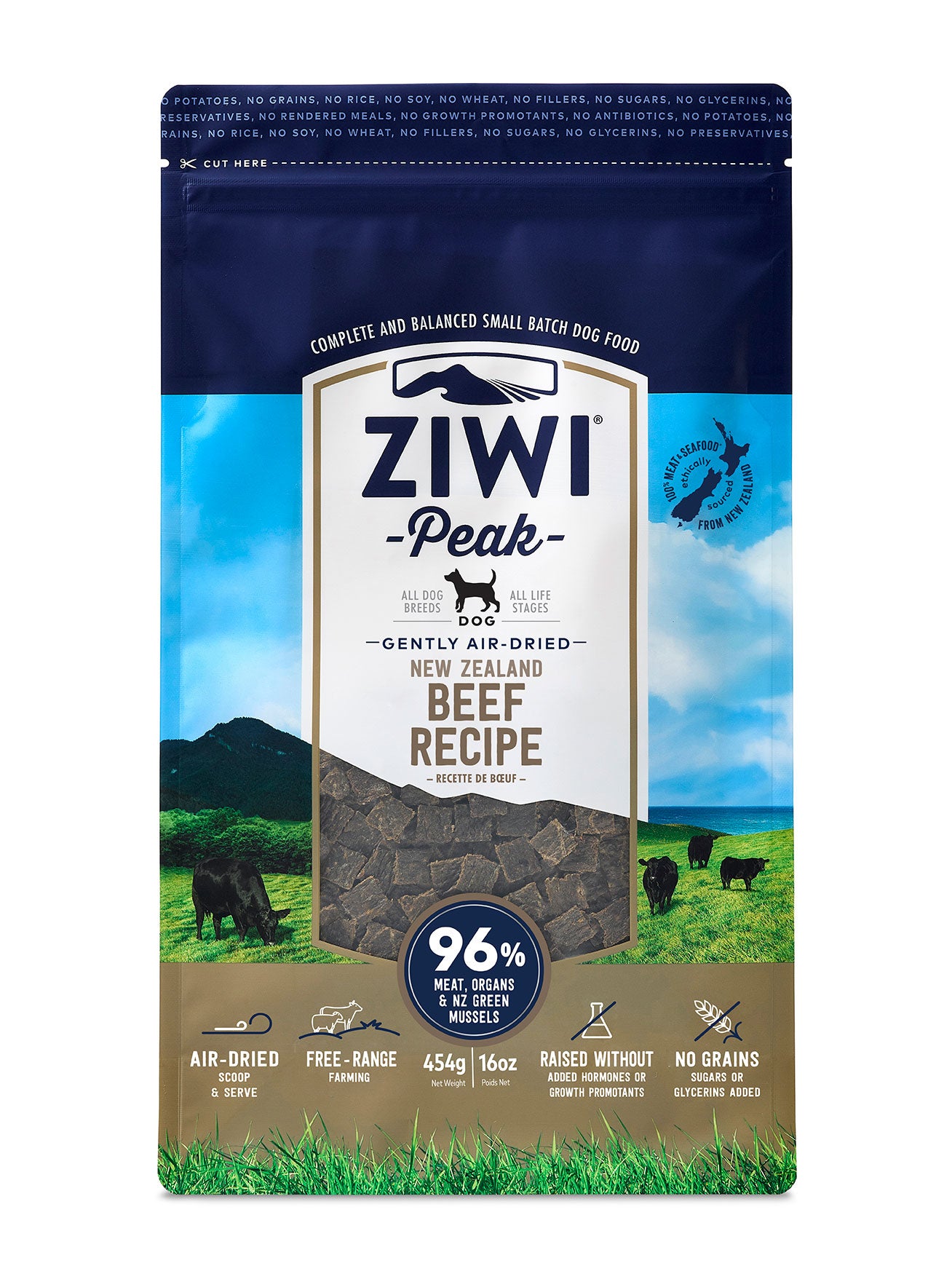 ZiwiPeak顛峰 風乾狗糧系列 454g,1kg,2.5kg & 4kg
