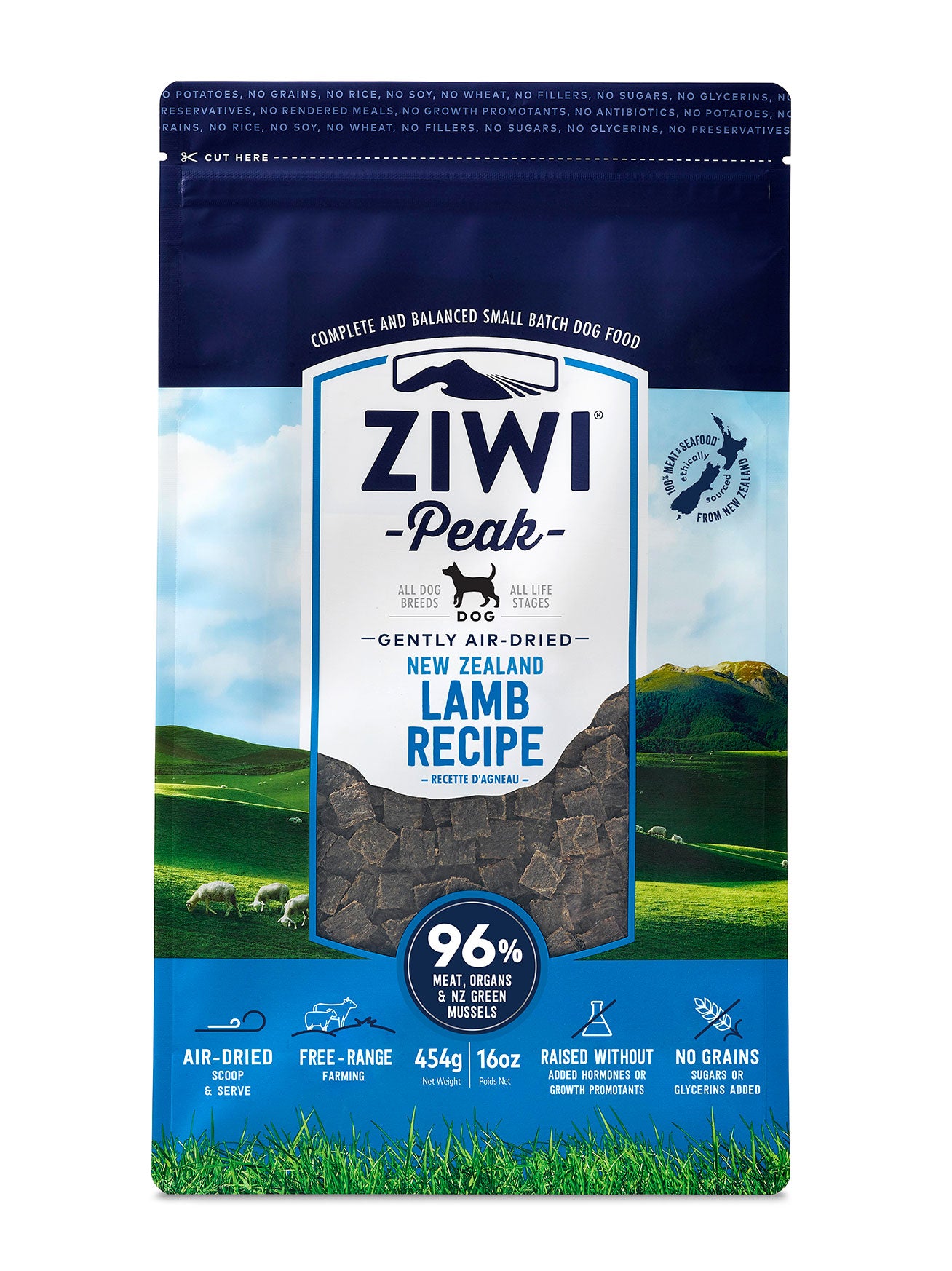ZiwiPeak顛峰 風乾狗糧系列 454g,1kg,2.5kg & 4kg