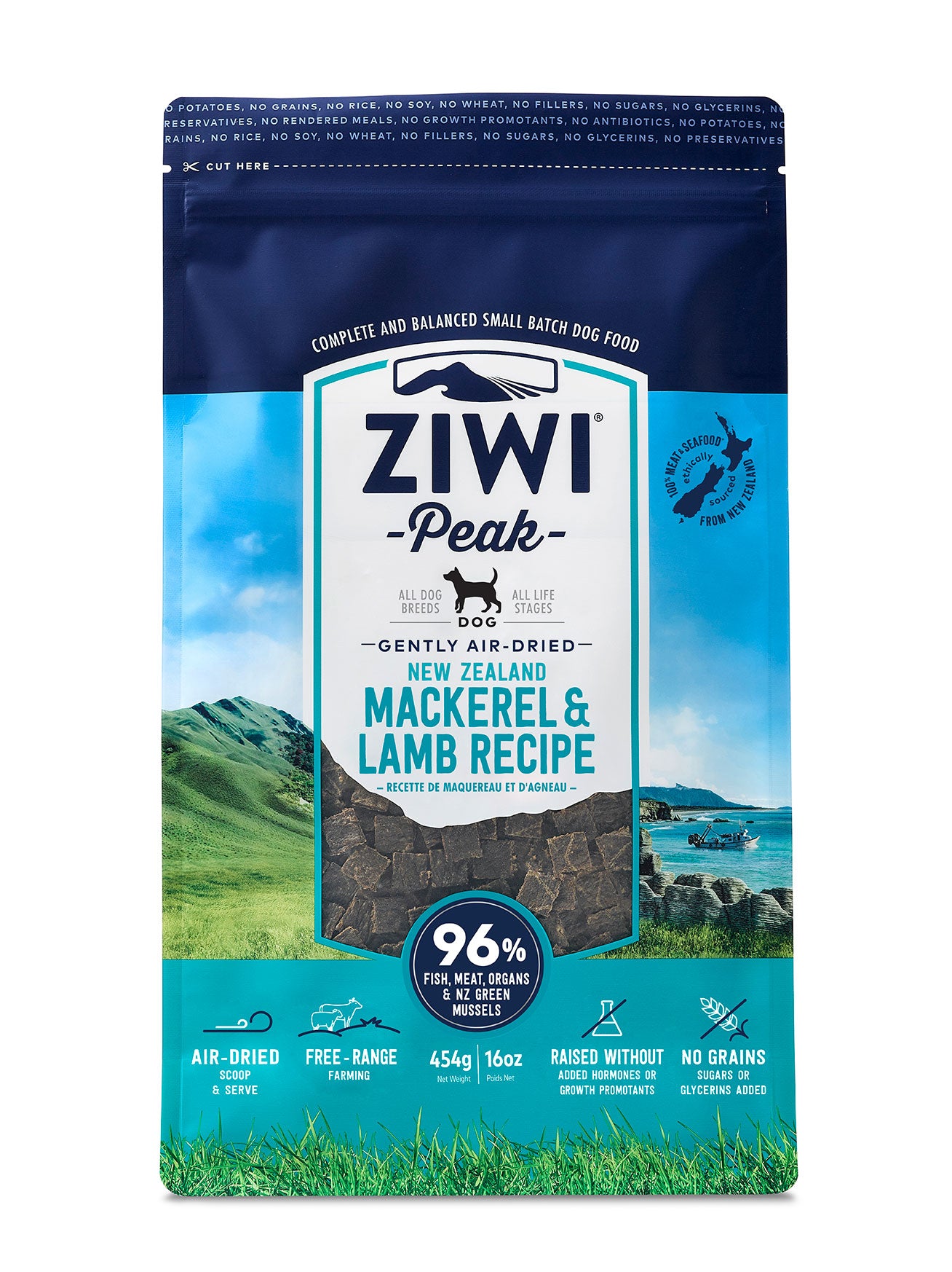 ZiwiPeak顛峰 風乾狗糧系列 454g,1kg,2.5kg & 4kg
