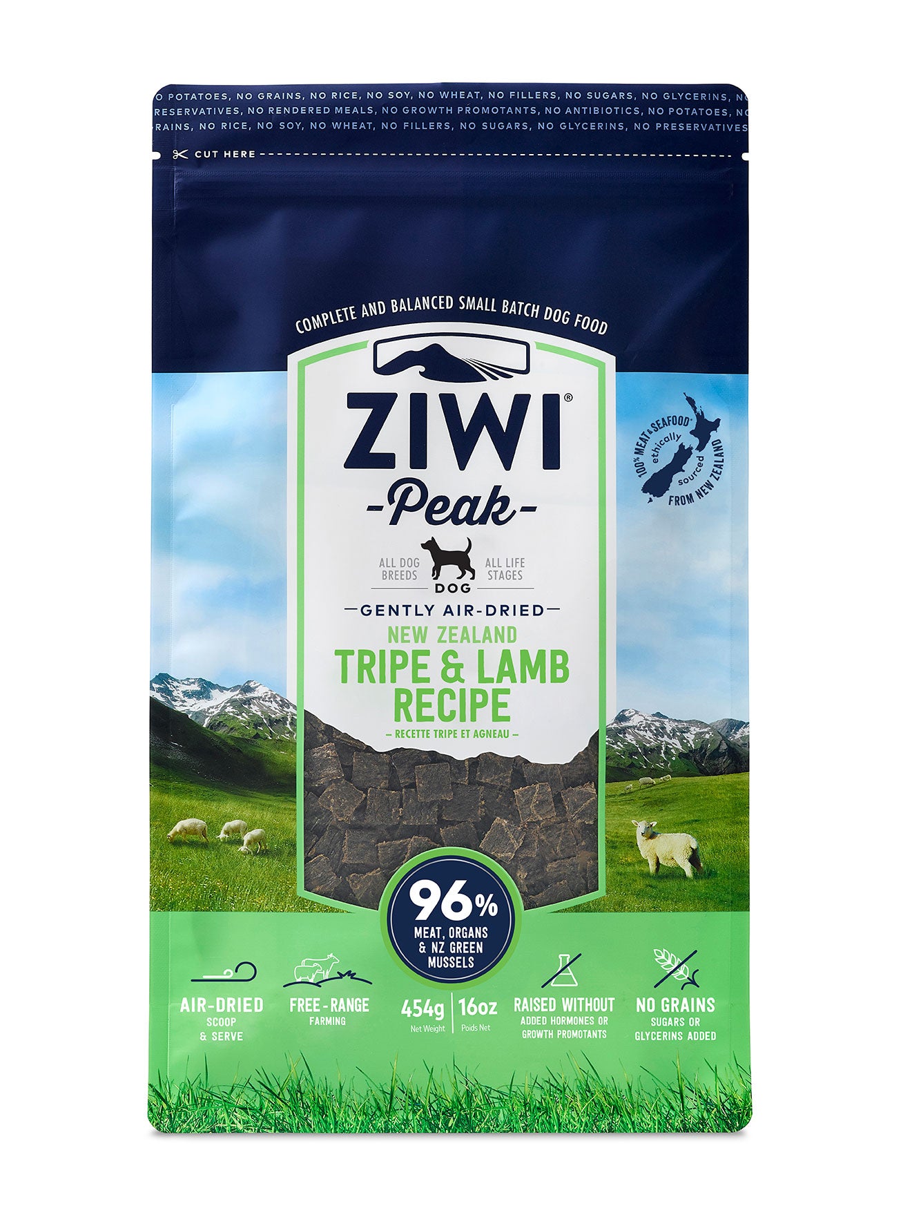 ZiwiPeak顛峰 風乾狗糧系列 454g,1kg,2.5kg & 4kg