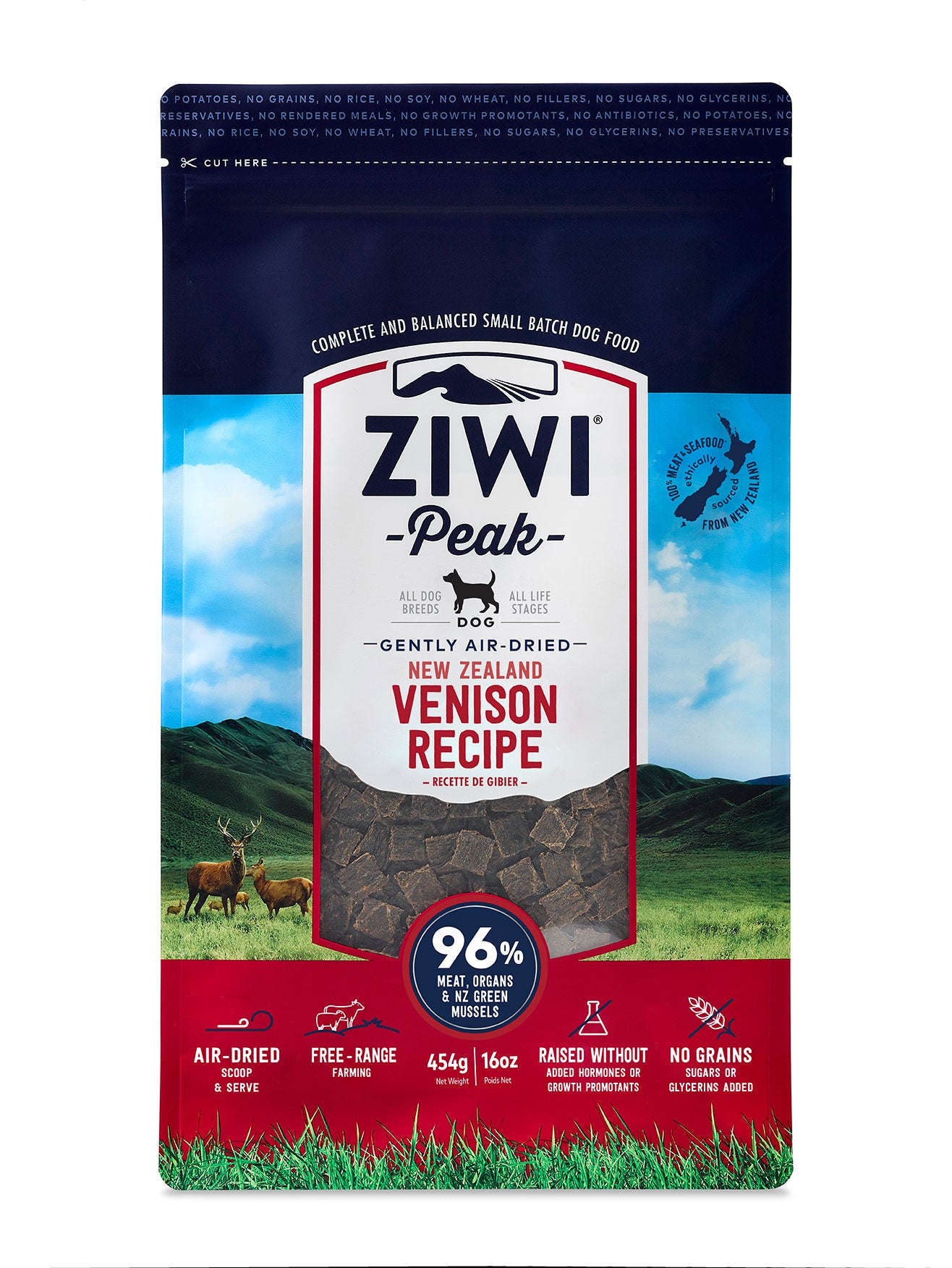 ZiwiPeak顛峰 風乾狗糧系列 454g,1kg,2.5kg & 4kg
