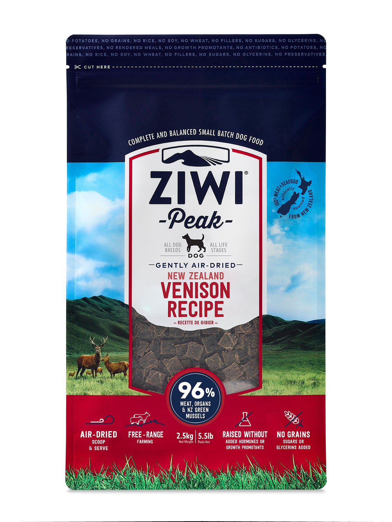 ZiwiPeak顛峰 風乾狗糧系列 454g,1kg,2.5kg & 4kg