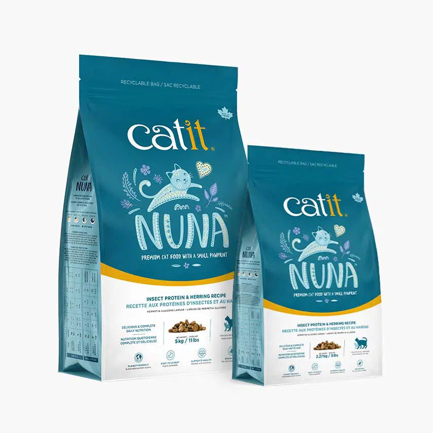 Catit Nuna 低致敏無麩質昆蟲蛋白貓乾糧系列